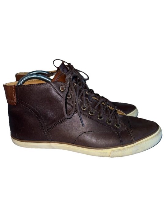 Amazon.com | Coach Lowline Leather Sneaker Brown 11 D (M  Coach Mens Pete Soft Port Leather Sneakers Sz 9 Brown Lace Up